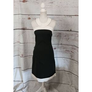 Moschino Jeans Vintage Black & White Mod Style Dress Size 8